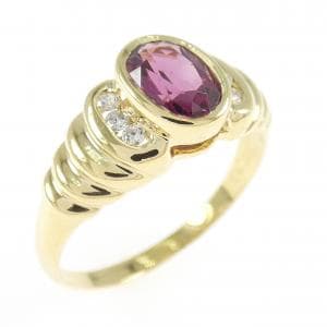 K18YG ガーネット リング