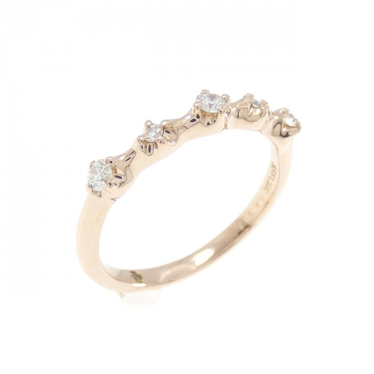 K18PG ダイヤモンド リング 0.11CT