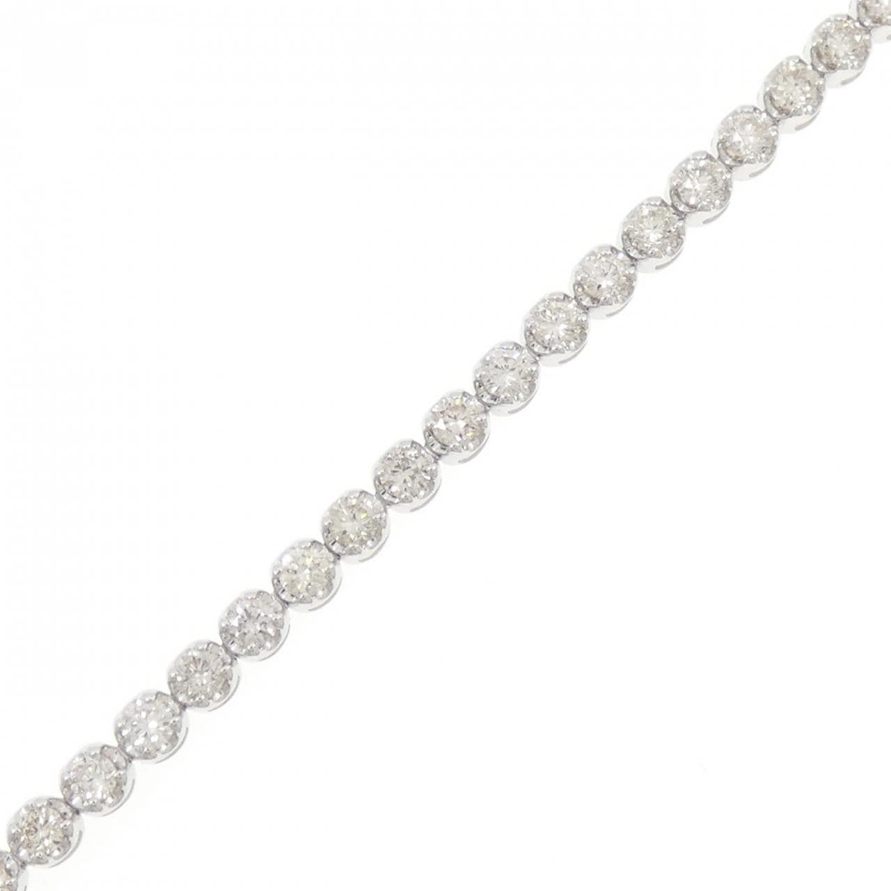 K18WG ダイヤモンド ブレスレット 2.00CT