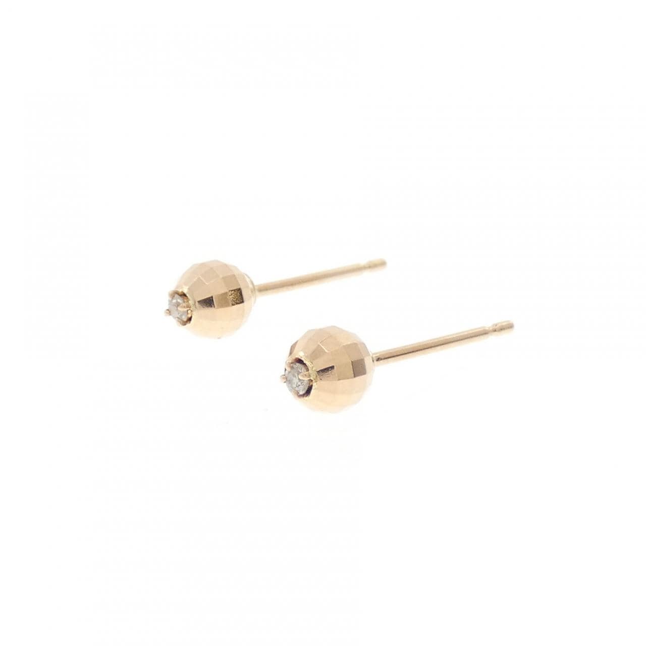 K18PG ダイヤモンド ピアス 0.03CT