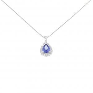 PT900/PT850 タンザナイト ネックレス 1.02CT
