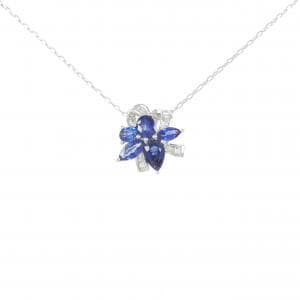 K18WG サファイヤ ネックレス 1.15CT