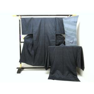 【未使用品】男物　【本場奄美大島紬】きもの・羽織・長襦袢　３点セット