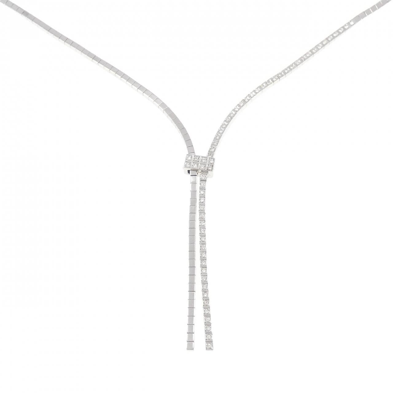 K18WG ダイヤモンド ネックレス 0.50CT