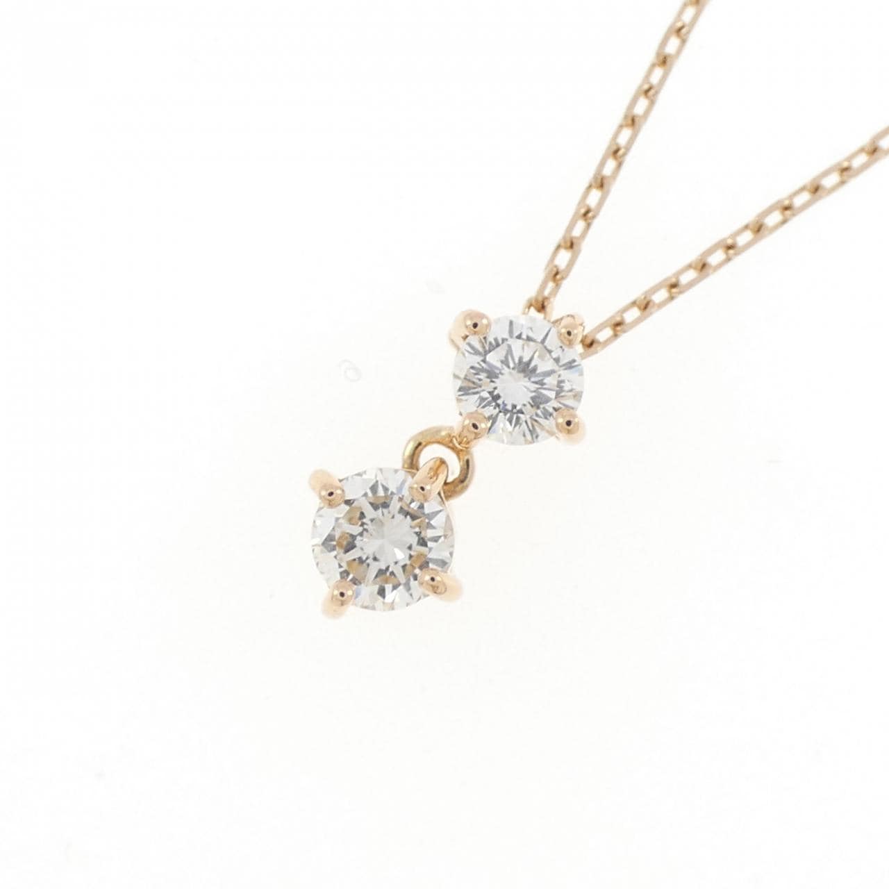K18PG ダイヤモンド ネックレス 0.200CT