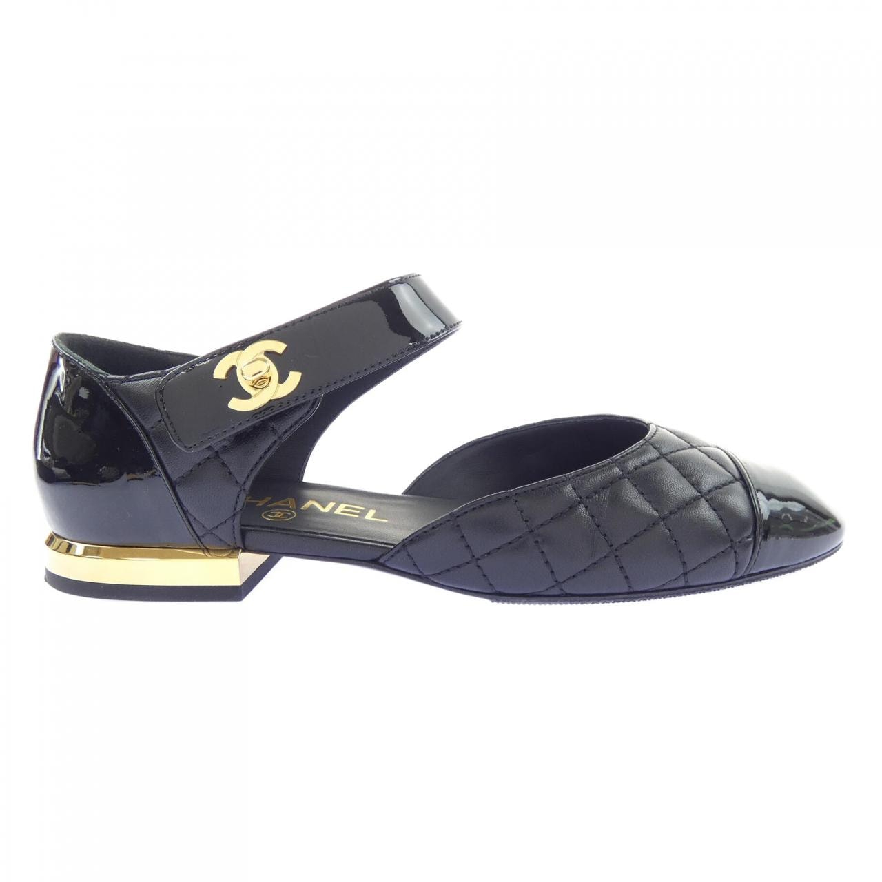 シャネル CHANEL バレリーナ ターンロック G38441Y55573 フラットシューズ