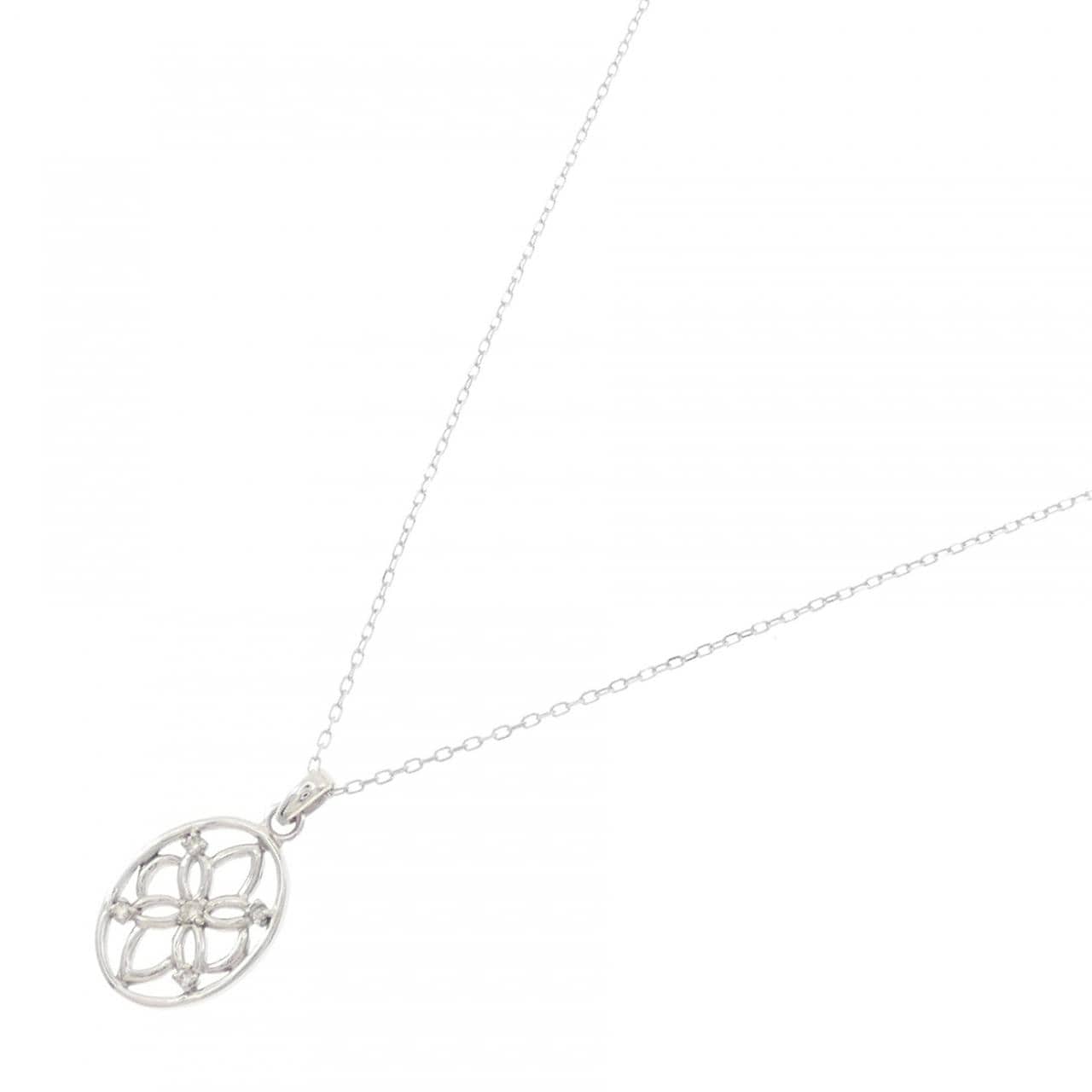 K10WG ダイヤモンド ネックレス 0.03CT