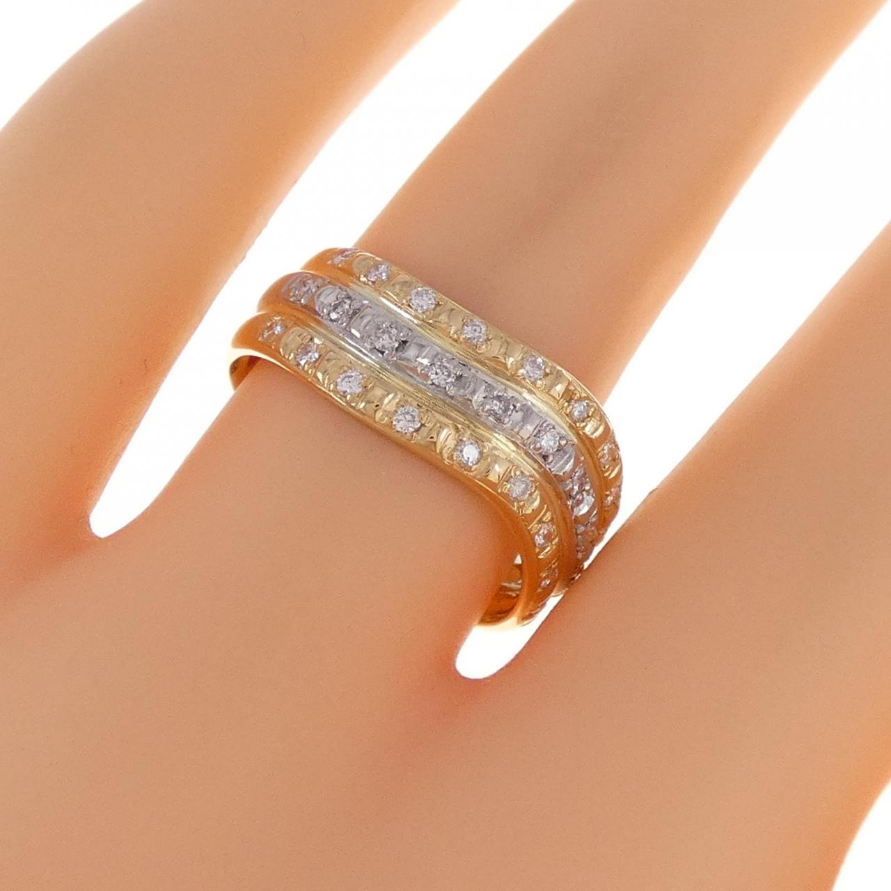 コメ兵｜K18YG/PT ダイヤモンド リング 0.32CT｜ジュエリー｜リング