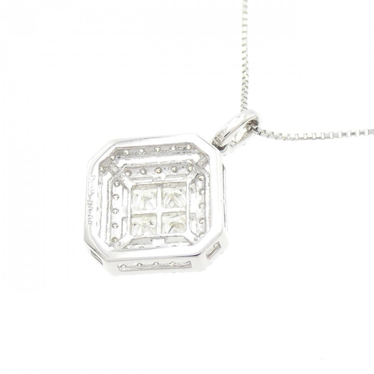 【新品】PT900/PT850 ダイヤモンド ネックレス 0.50CT