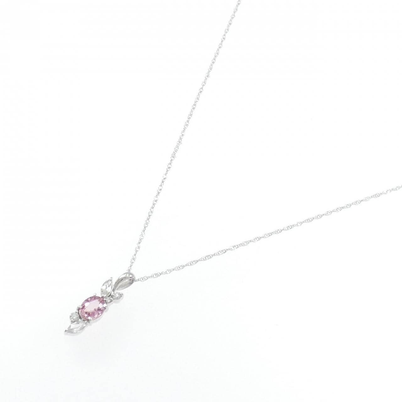 K18WG サファイヤ ネックレス 0.50CT