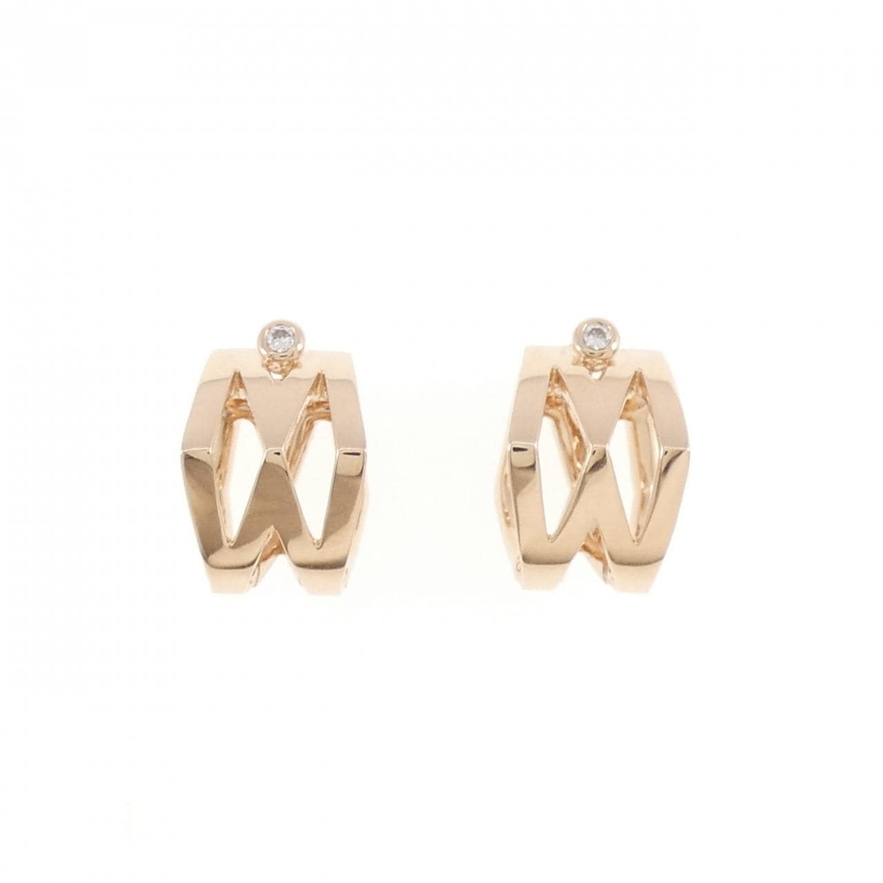MIKIMOTO Diamond Earrings 0.04CT