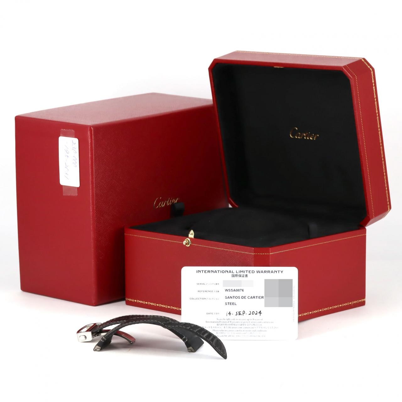 カルティエ サントス･ドゥ･カルティエ デュアルタイムゾーンLM WSSA0076 SS 自動巻