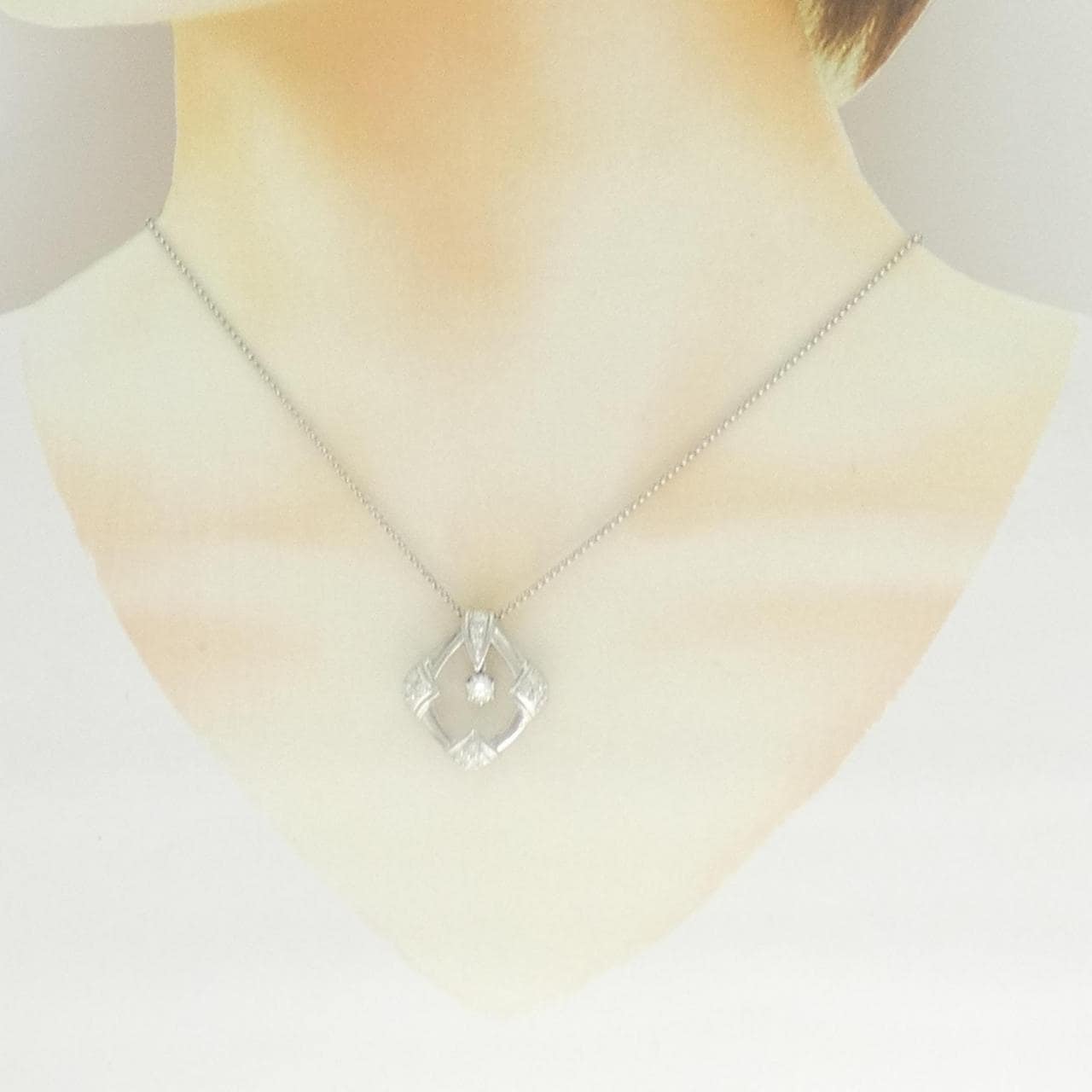 PT900/PT850 ダイヤモンド ネックレス 0.254CT