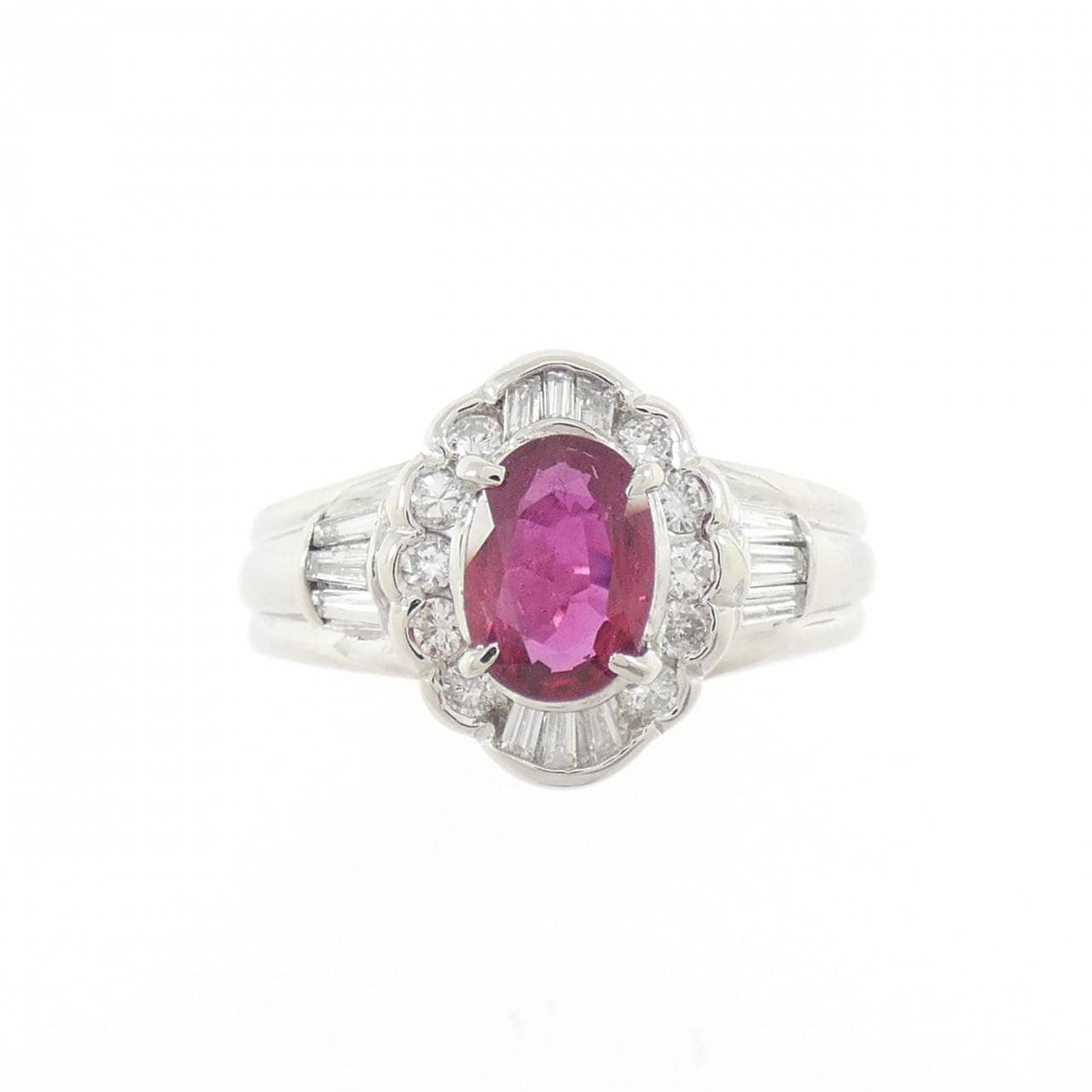 PT900 ルビー リング 0.69CT