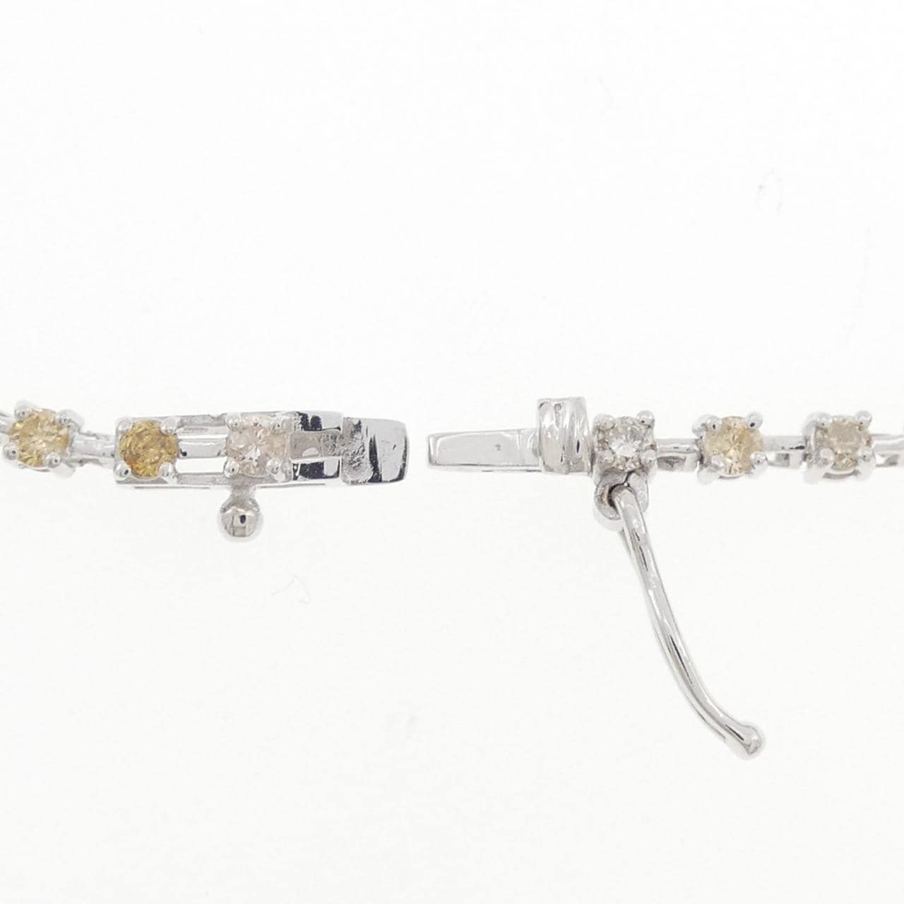 K18WG ダイヤモンド ブレスレット 1.00CT