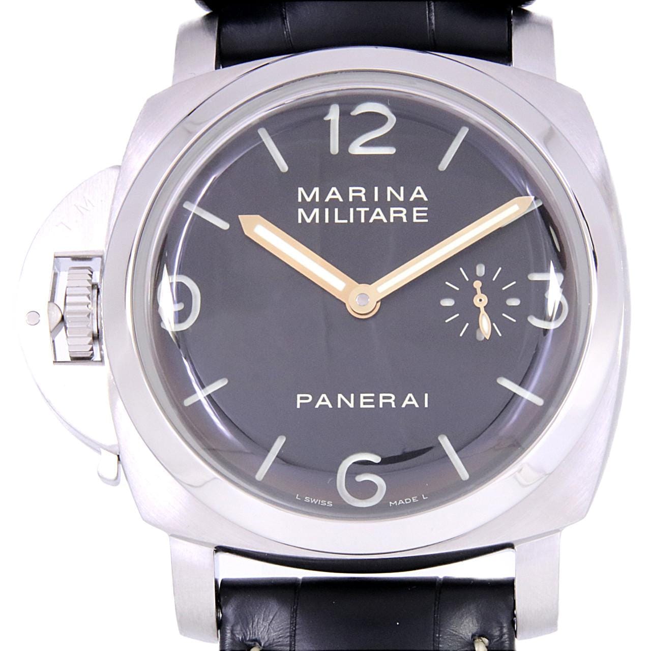 PANERAI Luminor Marina Military Left hand PAM00217 SS Manual Winding