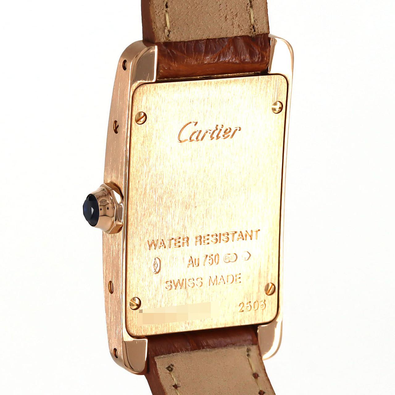 カルティエ タンクアメリカンSM PG W2607456 PG･RG クォーツ
