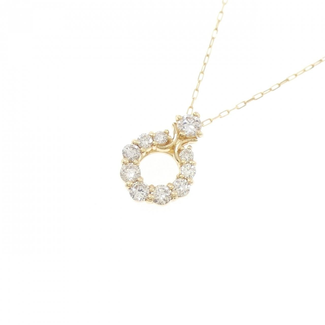 【新品】K18YG ダイヤモンド ネックレス 0.20CT