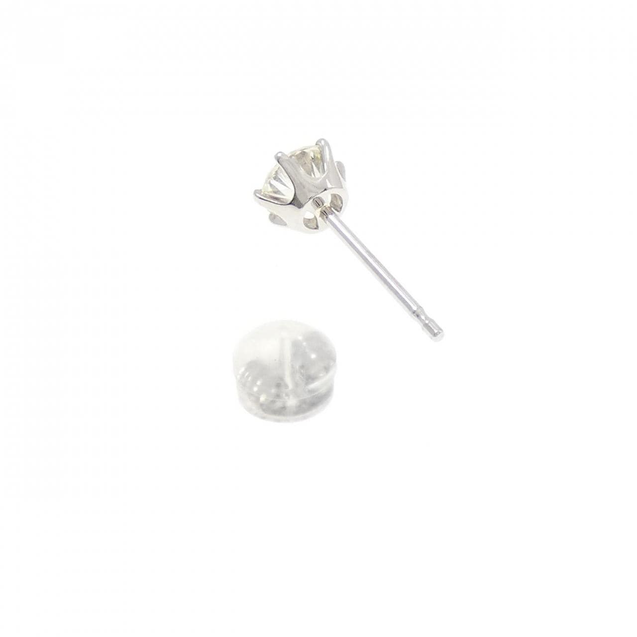 PT900 ダイヤモンド ピアス 0.606CT L SI1 VG 片耳