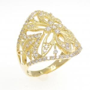 K18YG ダイヤモンド リング 0.52CT
