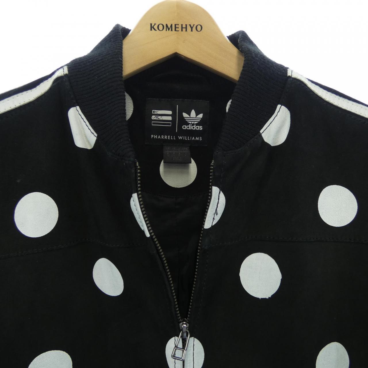 アディダス ADIDAS PHARRELL WILLIAMS レザージャケット