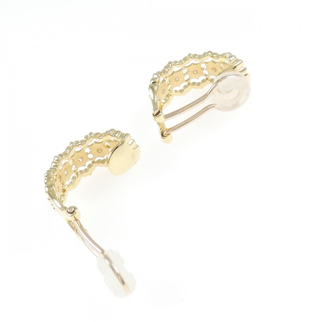 K18YG ダイヤモンド イヤリング 0.10CT