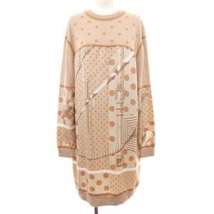 エルメス HERMES CLIL-CLAC A POIS *17-7754 ツイルレーヌ ワンピース