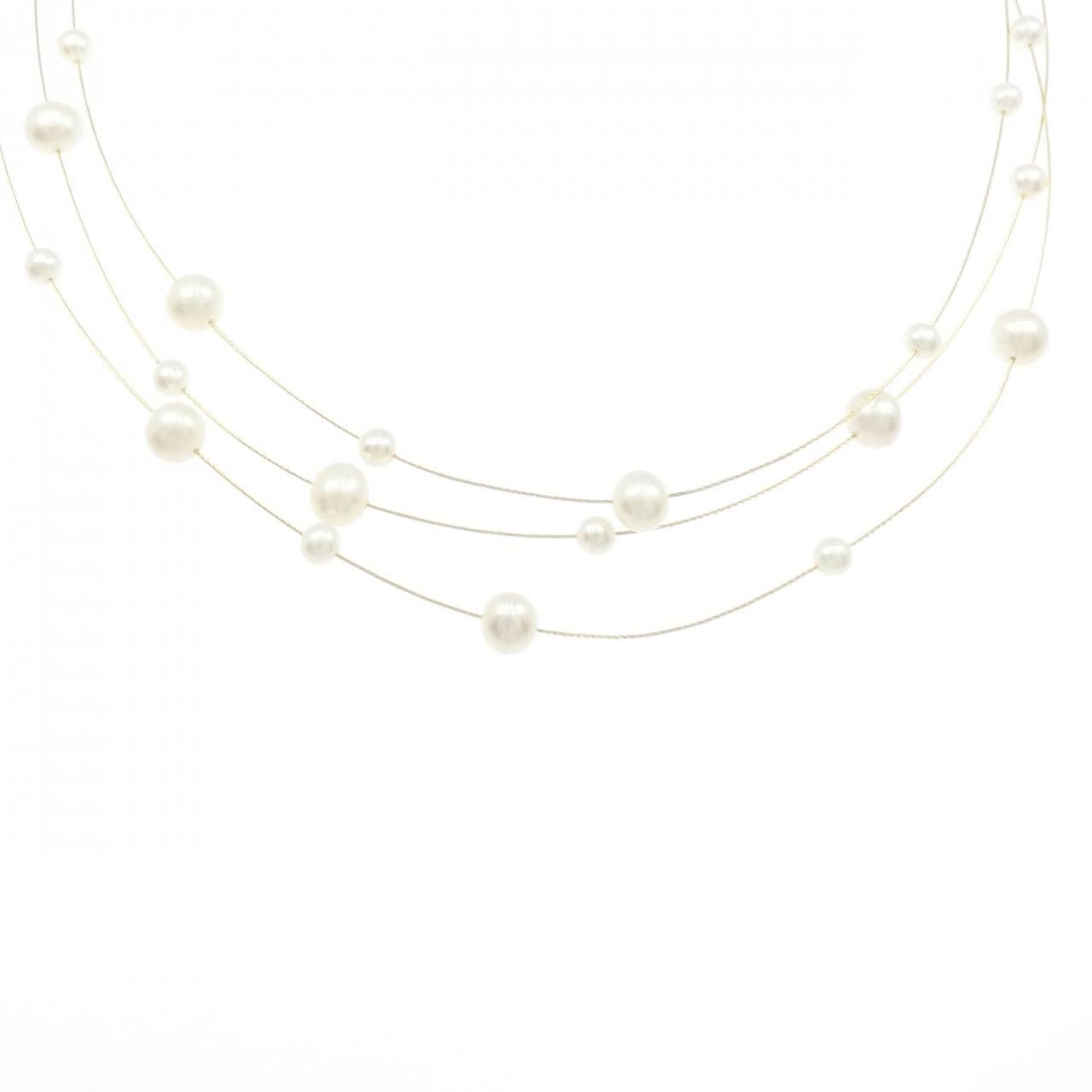 14KYG 淡水パール ネックレス