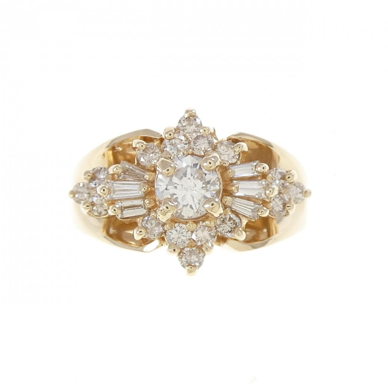 14KYG ダイヤモンド リング