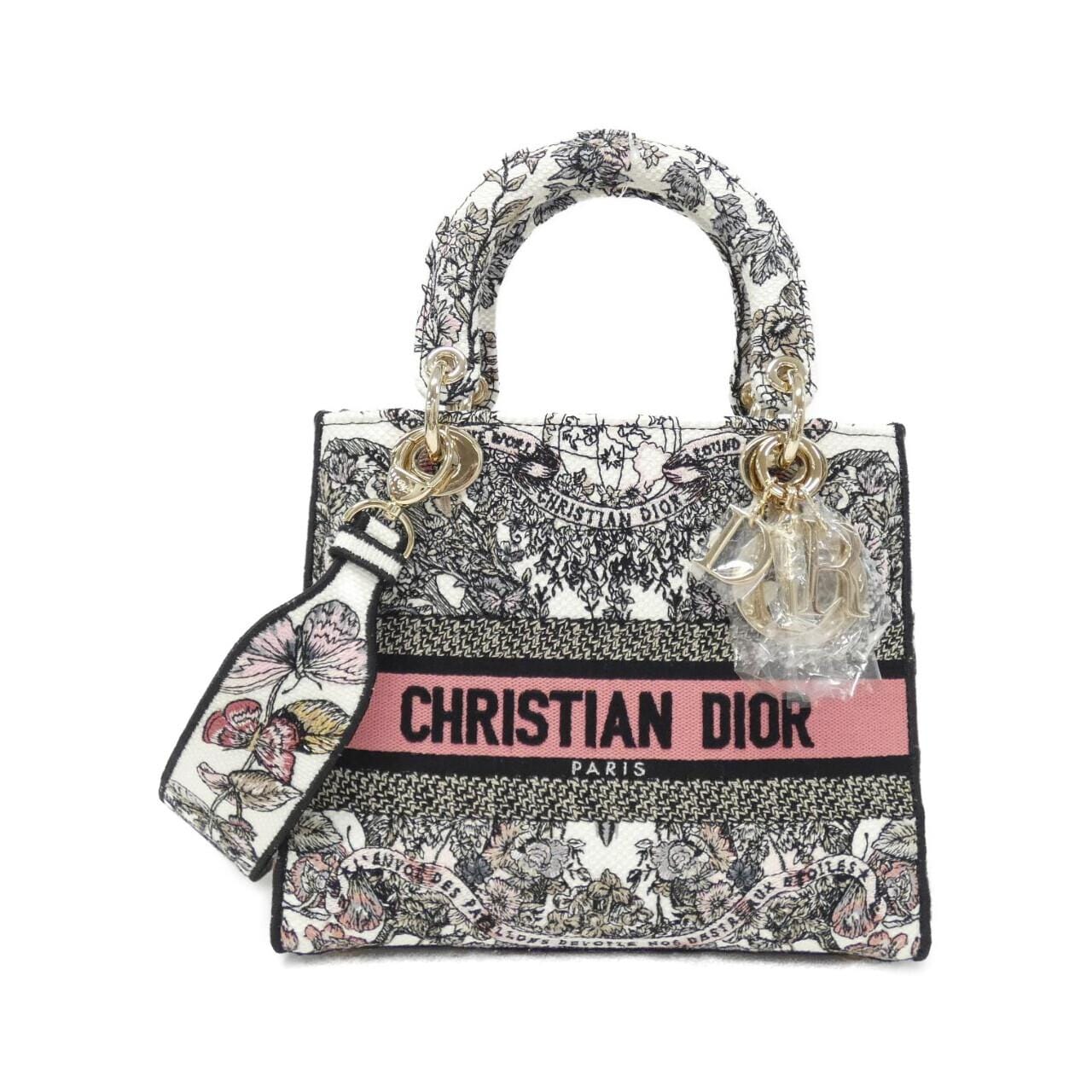 [BRAND NEW] Christian DIOR BUTTERFLY AROUND THE WORLD Lady D-Light Medium M0565OESO Bag