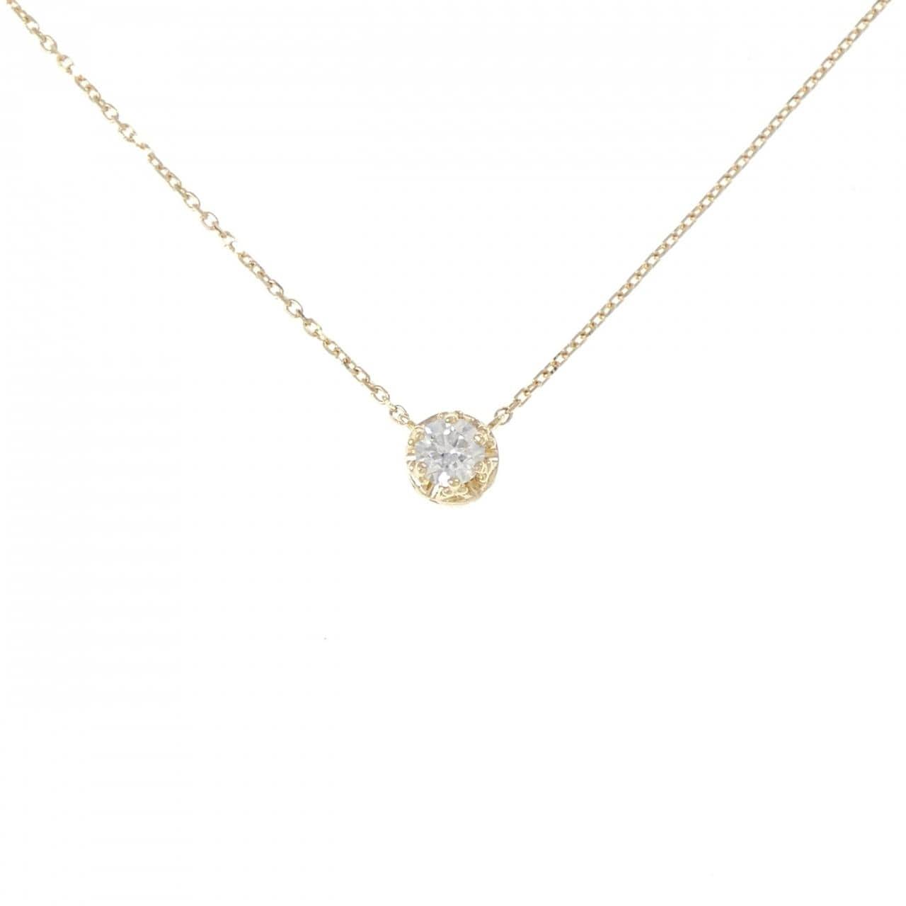 K18YG ダイヤモンド ネックレス 0.20CT