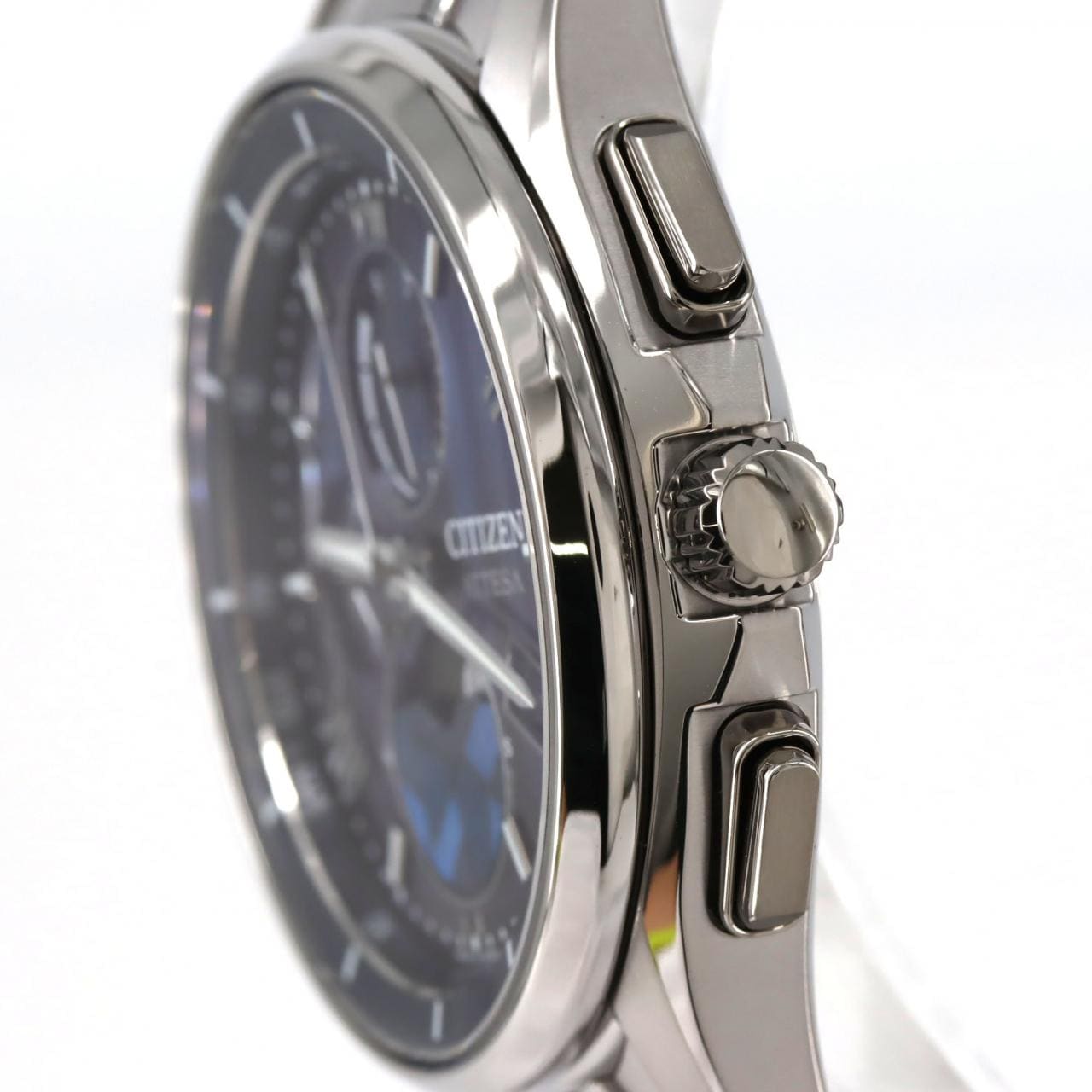 【新品】シチズン アテッサ 電波時計 H874-005HK0B/BY1000-51L TI ソーラークォーツ