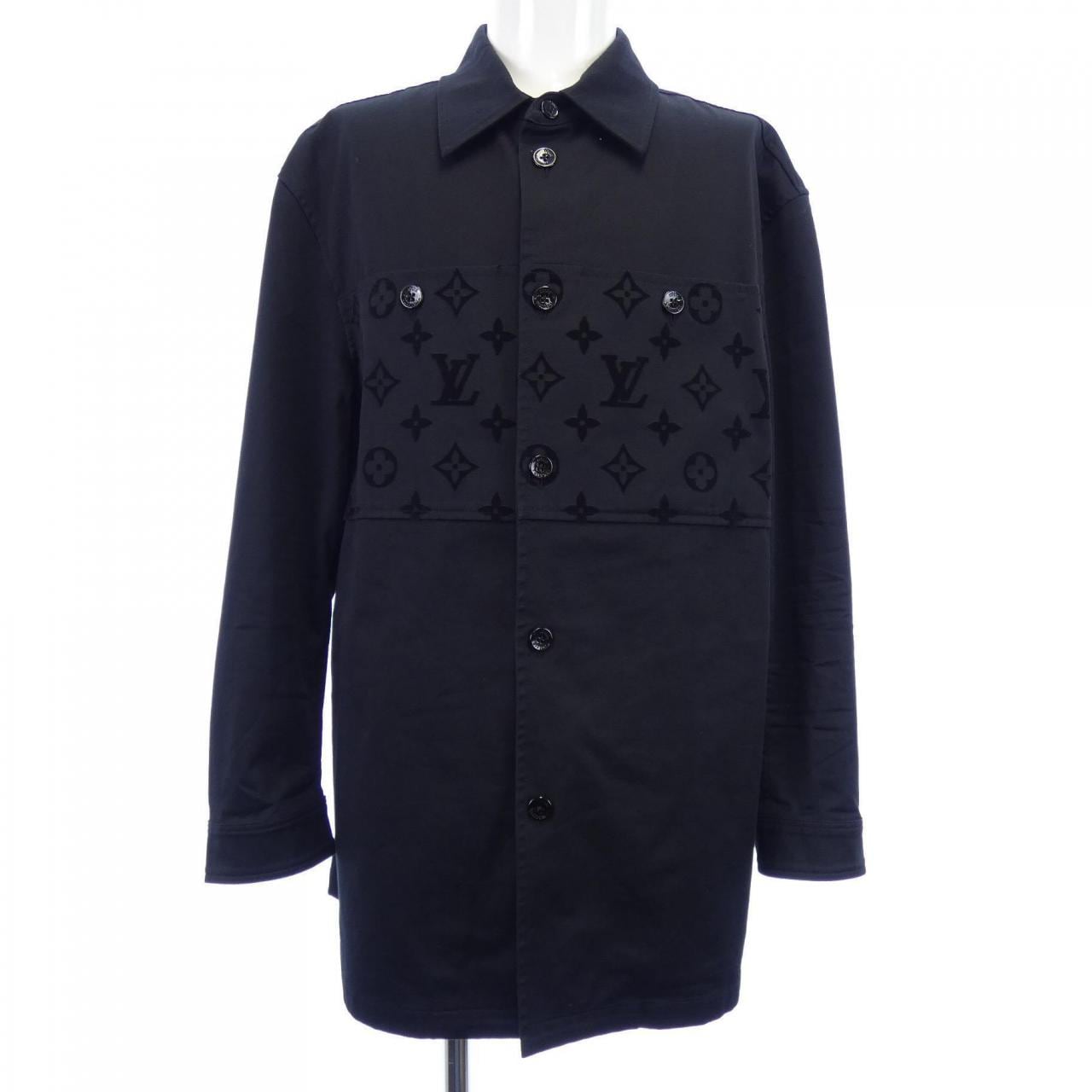 ルイヴィトン LOUIS VUITTON フロックカジュアルコットンオーバーシャツ HQB45WFUG ジャケット