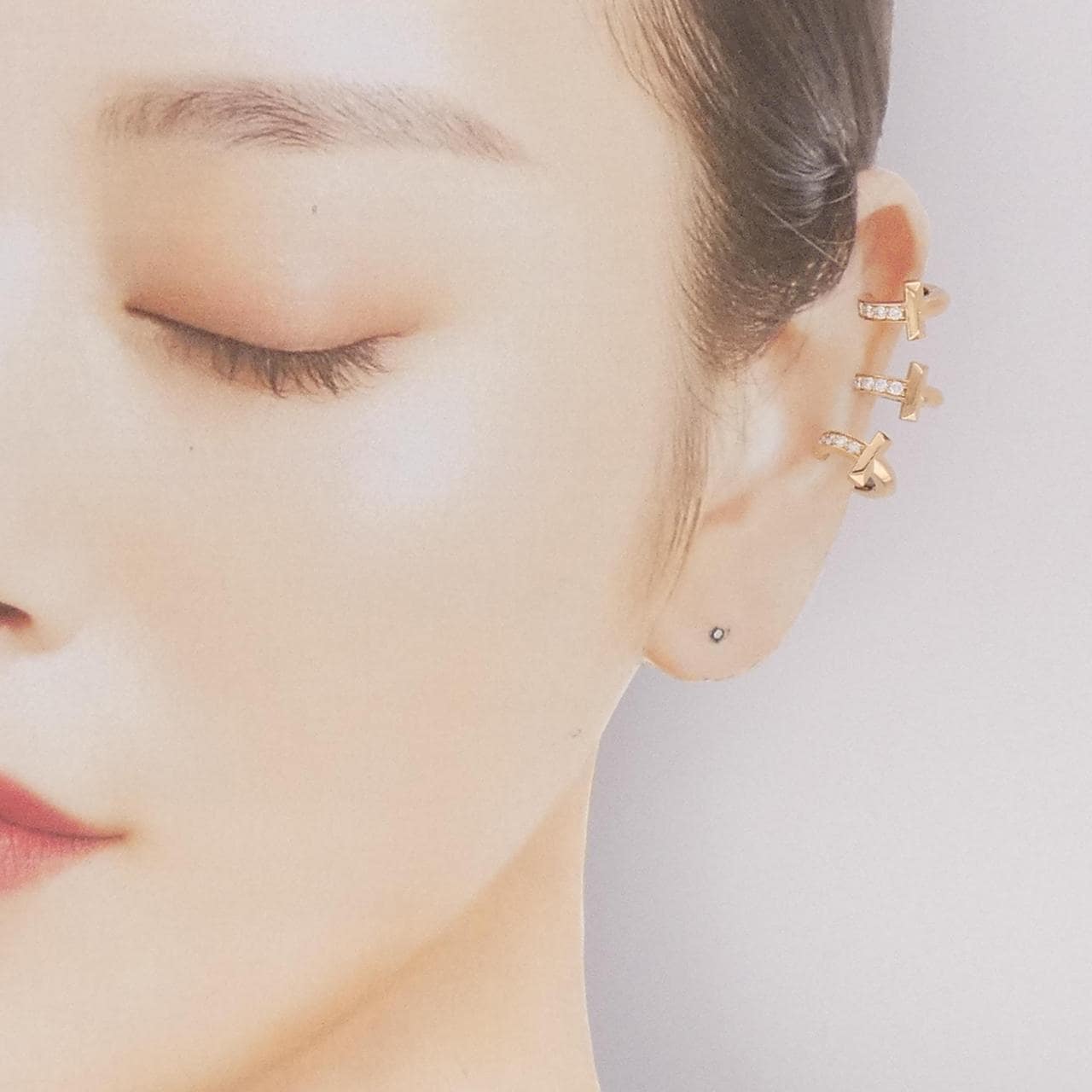 ティファニー Tワン イヤーカフ 0.30CT 片耳