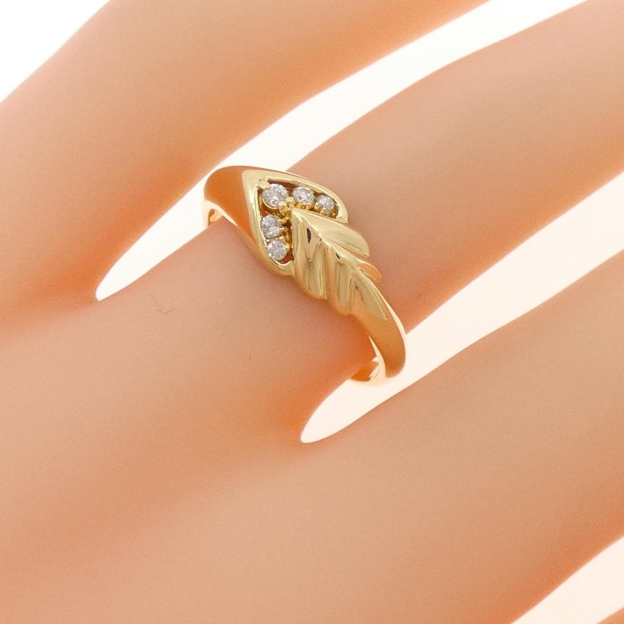 K18YG ダイヤモンド リング 0.06CT