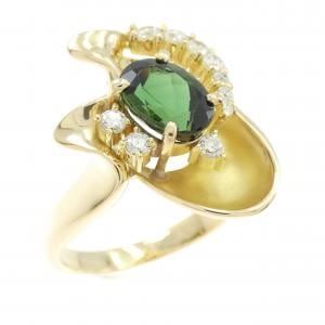 K18YG トルマリン リング 1.62CT