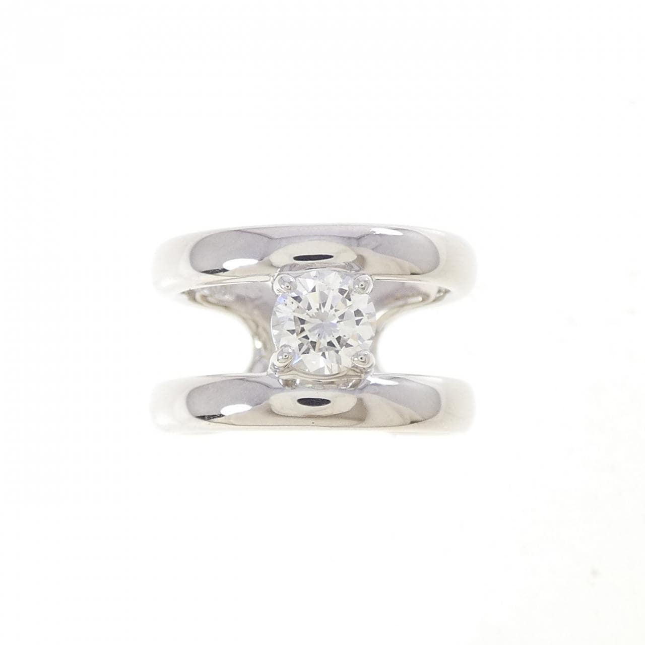 K18WG ダイヤモンド リング 0.537CT