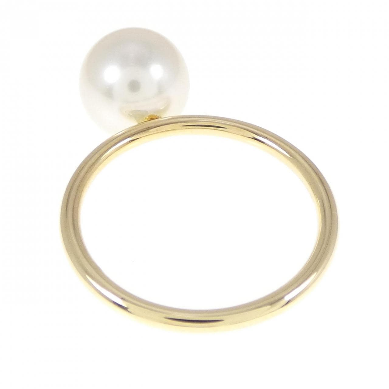 K18YG Akoya pearl ring 8.0mm