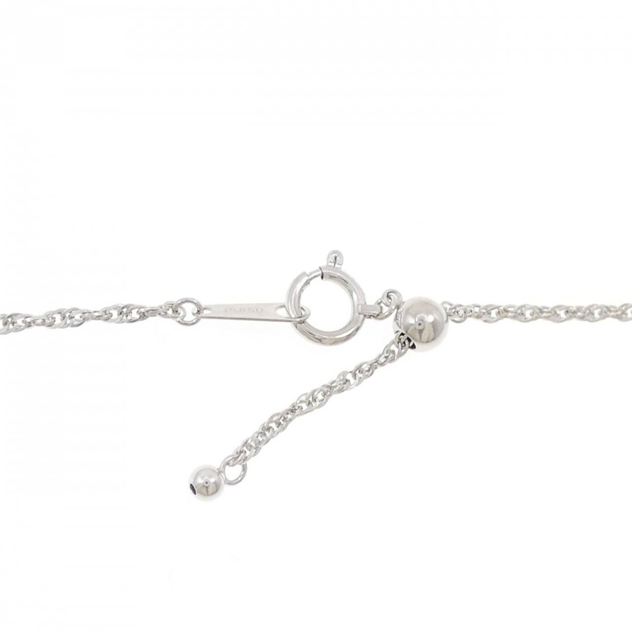 PT900/PT850 スネーク ルビー ネックレス 0.43CT