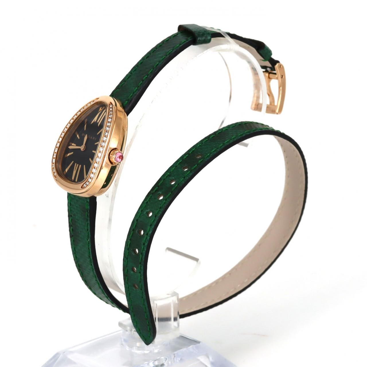 【新品】ブルガリ セルペンティ･ダブルスパイラル PG/D 102918/SPP32BGDL PG･RG クォーツ