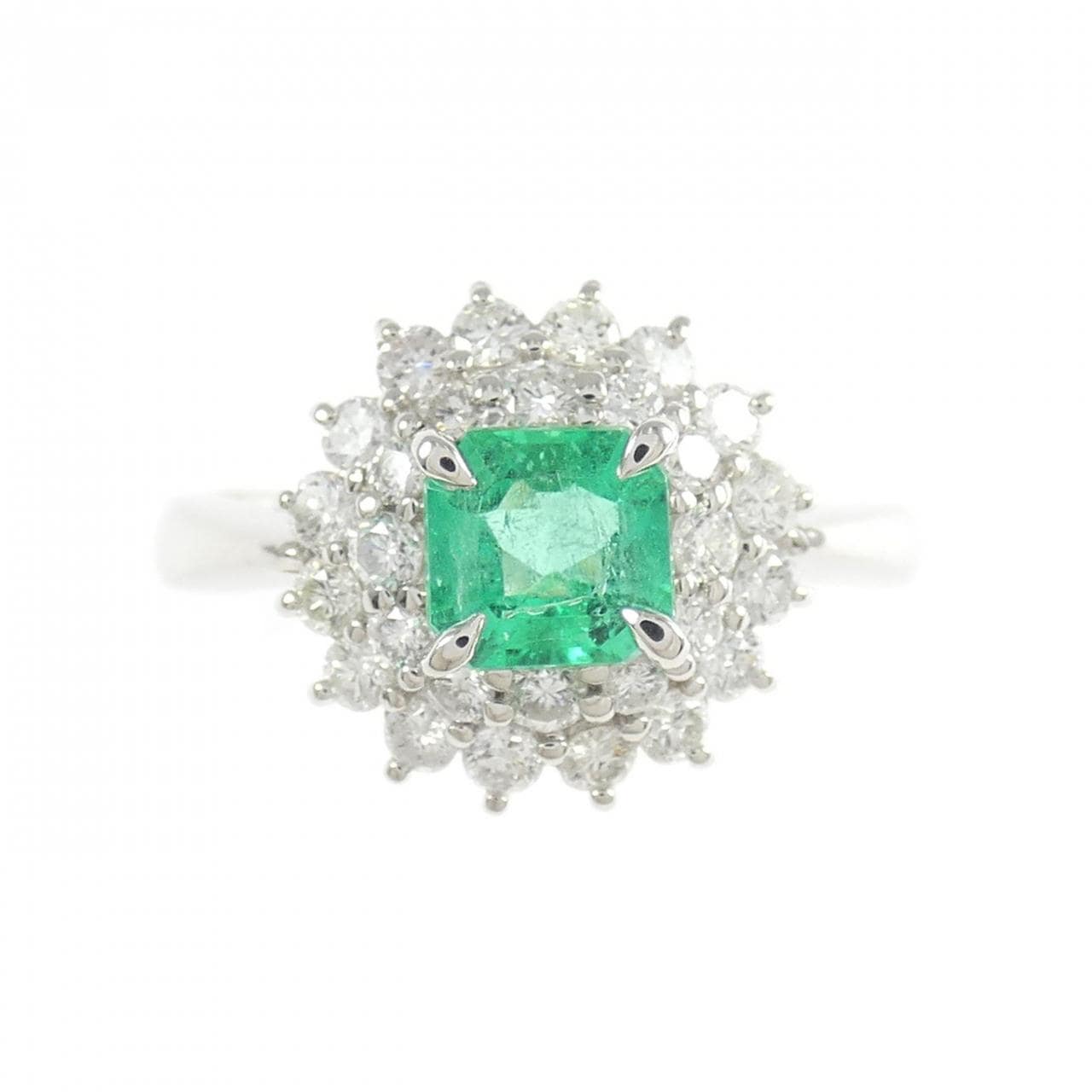 PT850 エメラルド リング 0.64CT