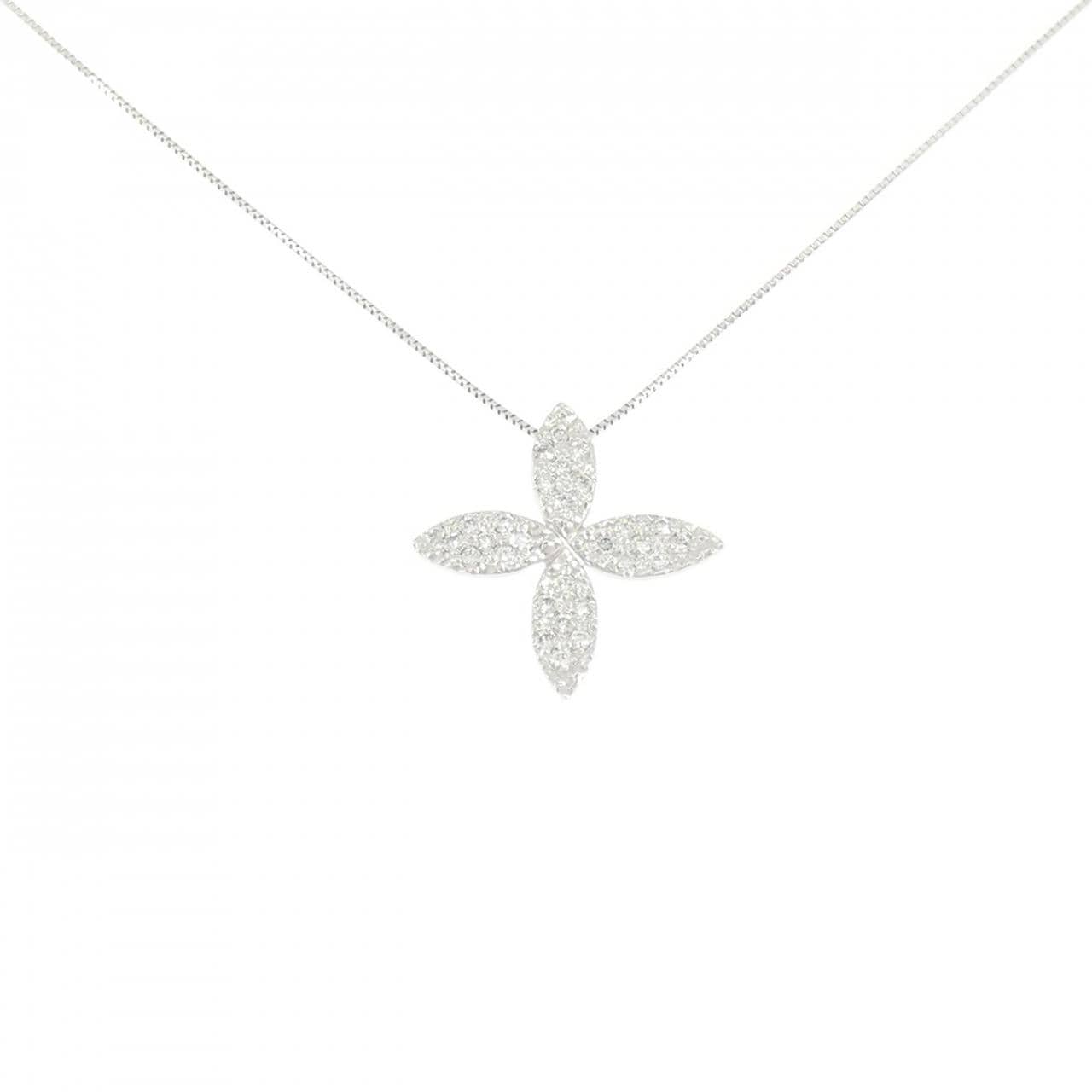 K18WG ダイヤモンド ネックレス 0.27CT