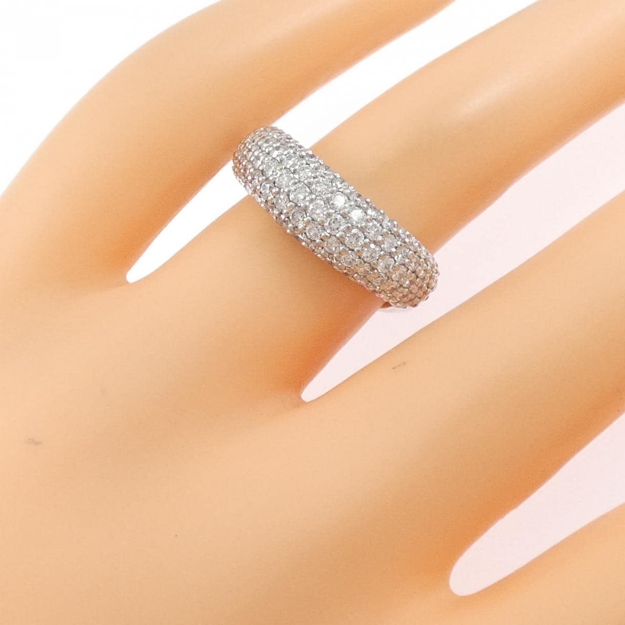 PT900 パヴェ ダイヤモンド リング 1.11CT