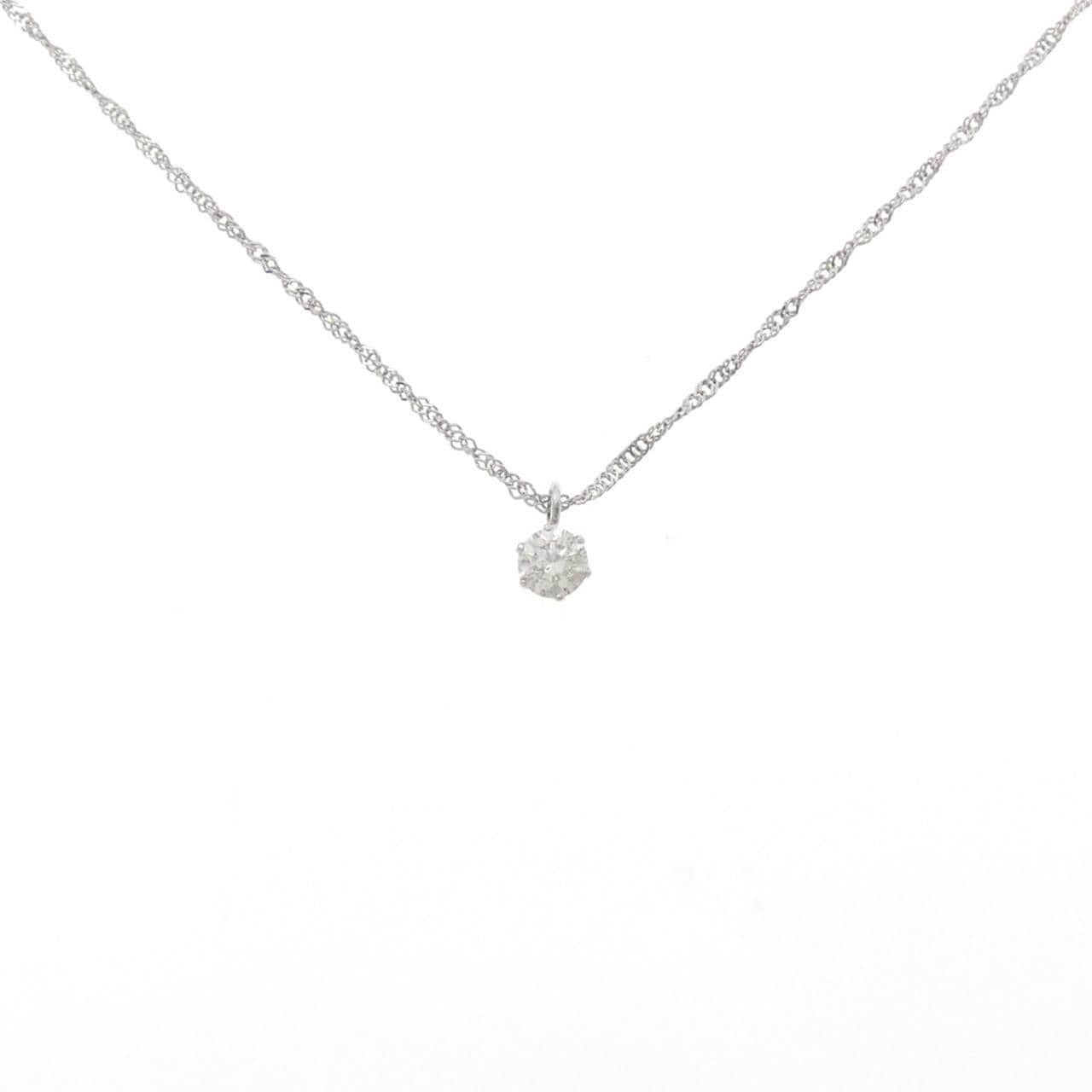 PT850 ソリティア ダイヤモンド ネックレス 0.20CT