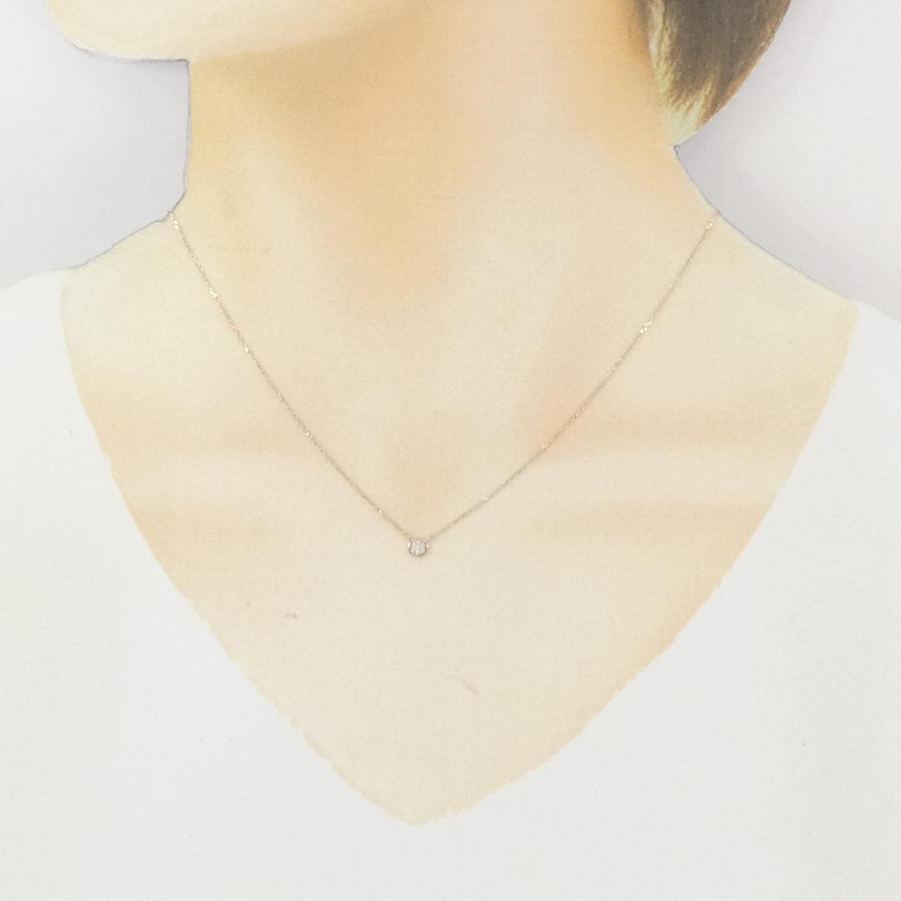 エテ ダイヤモンド ネックレス 0.02CT