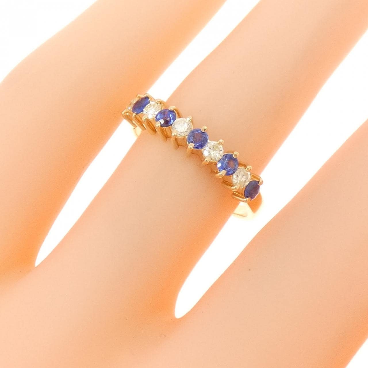 K18YG サファイヤ リング 0.31CT