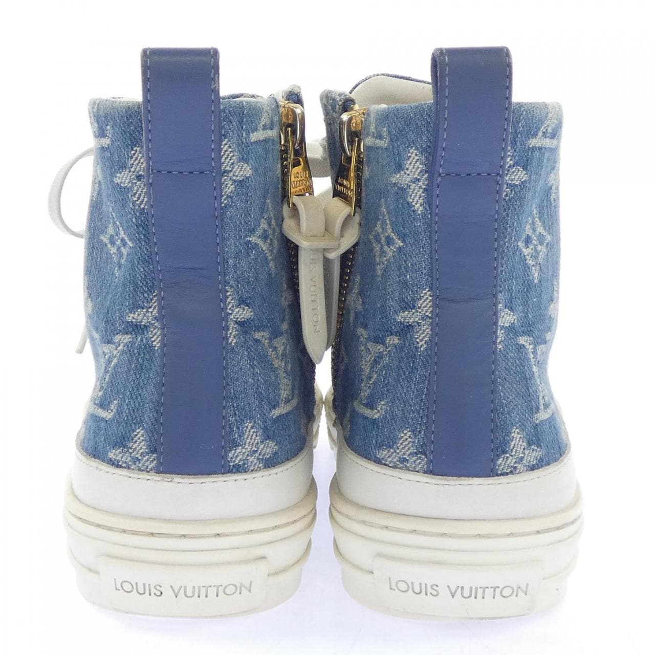ルイヴィトン LOUIS VUITTON デニムモノグラム ハイカット ステラーライン スニーカー