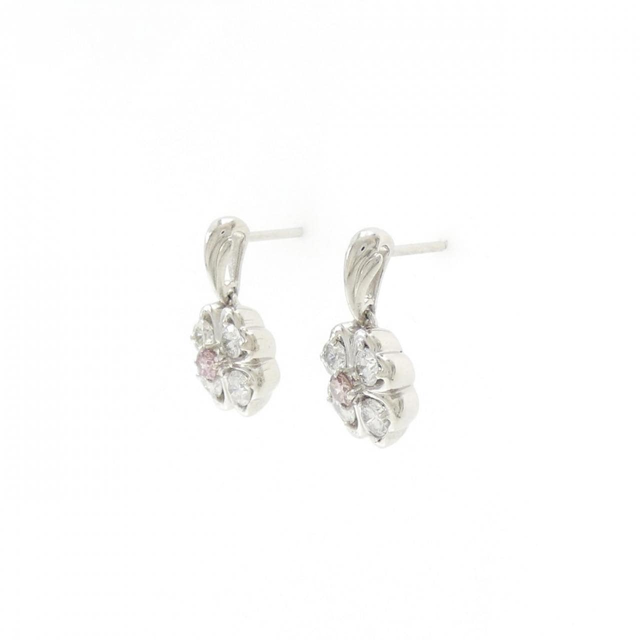 PT ダイヤモンド ピアス 0.090CT 0.093CT FIP-FOP I1