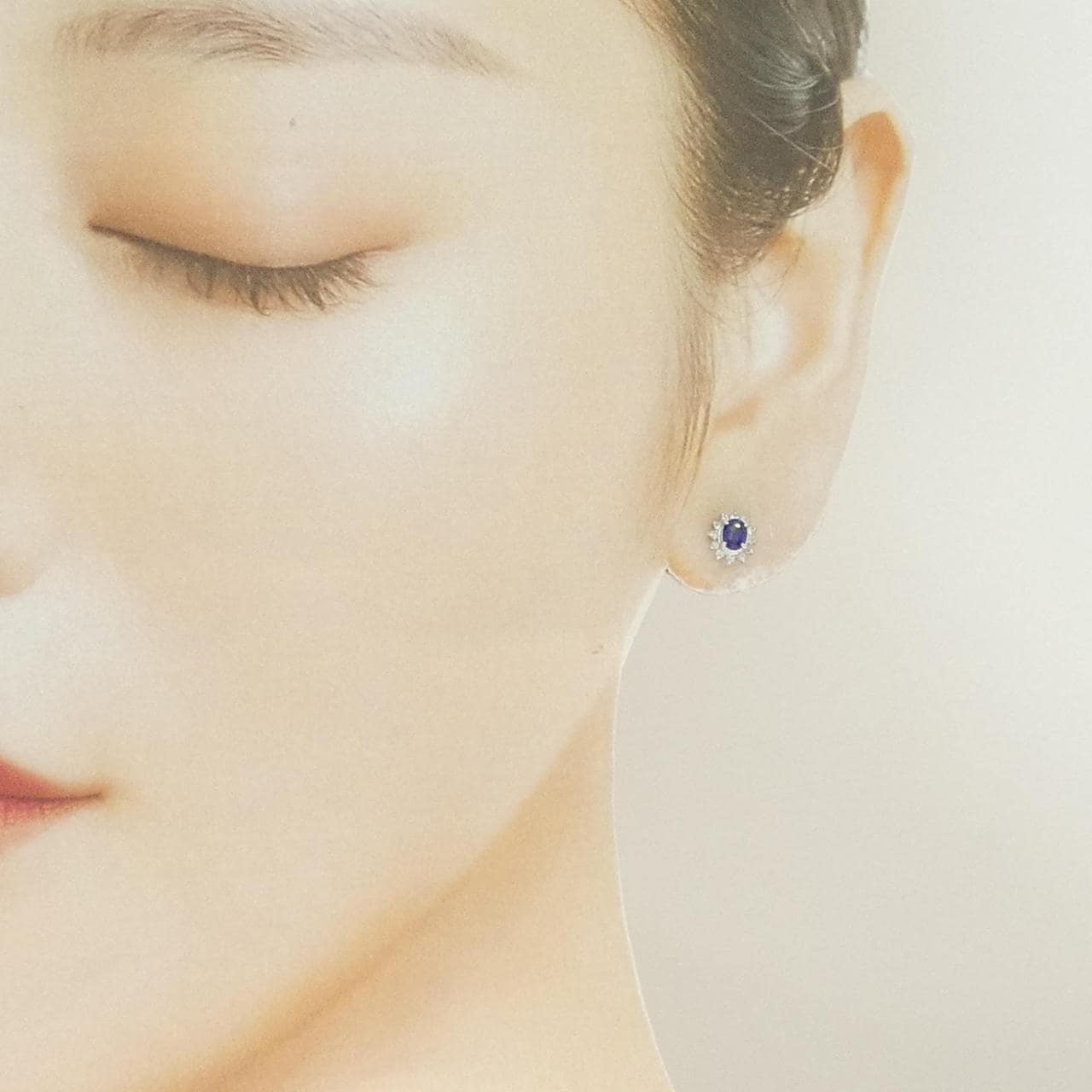 PT900 サファイヤ ピアス 0.54CT