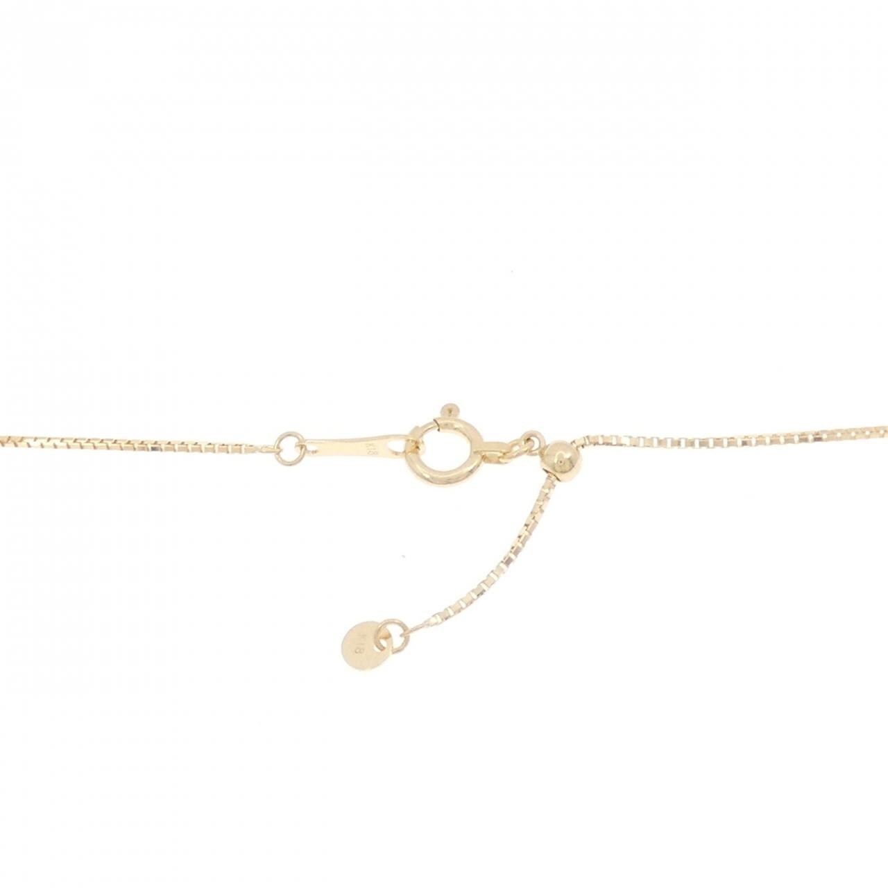 K18YG ガーネット ネックレス 3.37CT